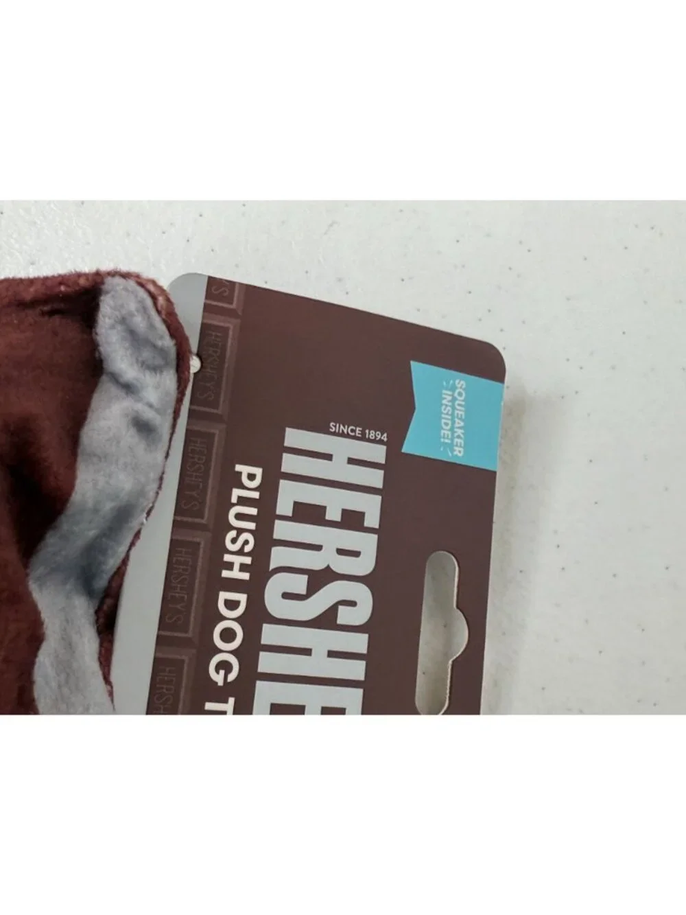 Hersheys Milk Chocolate Bar Plush Dog Toy Squeaky Pet Toy New